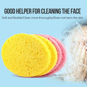 1 Pcs Oval Shape Makeup Sponge Face Cleaning Sponge Cosmetic Puff Reusable Puff Facial Cleaner Skin Clean Tools