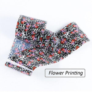 10Pcs/Box Nail Art Decorative Stickers Floral Lace Starry Sky Water Transfer Sticker Decals Nail Accessories