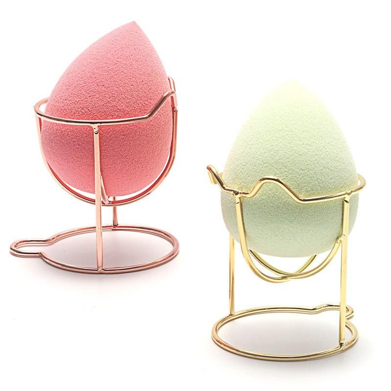 1Pcs Metal Makeup Sponge Holder Makeup Puff Rack Powder Puff Blender Storage Rack Sponge Drying Stand Holder