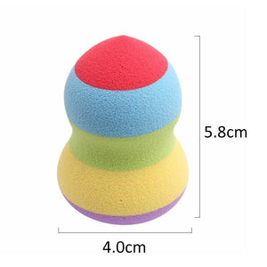 1Pcs Rainbow Makeup Sponge Cosmetic Puff Soft Foundation Makeup Tool