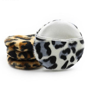 2/1 pcs Powder Puffs Leopard Comfortable Face Body Powder Puff Cosmetic Beauty Makeup Foundation Sponge Make Up Accessories