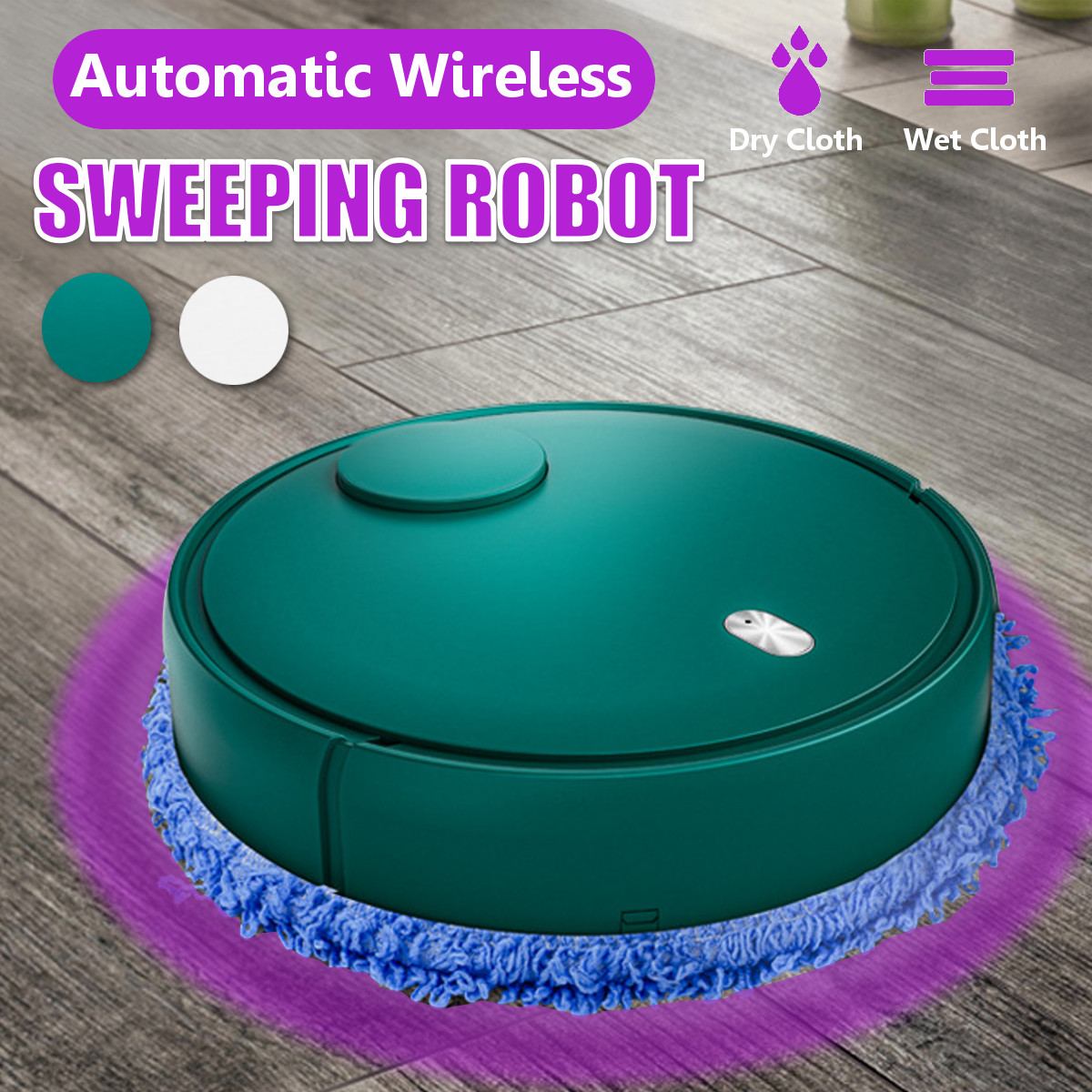 2 In 1 Automatic Sweeping Robot Spray Disinfection UV Sterilization USB Household Cleaning Machine Intelligent Vacuum Cleaners