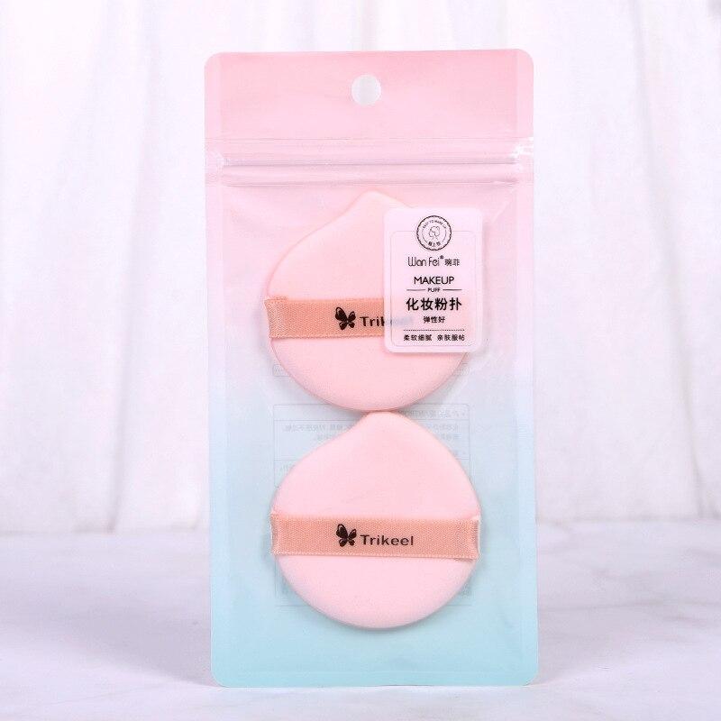 2Pcs Professional Water Drop Shape Facial Face Body Powder Foundation Puff Portable Soft Cosmetic Puff Makeup Foundation Sponge