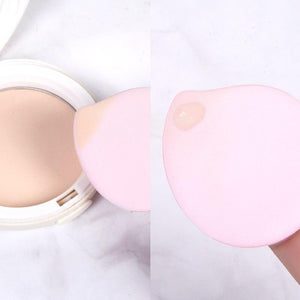 2Pcs Professional Water Drop Shape Facial Face Body Powder Foundation Puff Portable Soft Cosmetic Puff Makeup Foundation Sponge