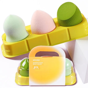 3Pcs/Set Beauty Make Up Sponge Face Foundation Powder Cream Blending Sponges Puff Soft Cosmetic Tools Make Up Accessories