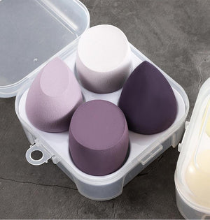 4Pcs/Set Makeup Sponge Professional Cosmetic Puff Multiple sizes For Foundation Concealer Cream Make Up Soft Water Sponge Puff