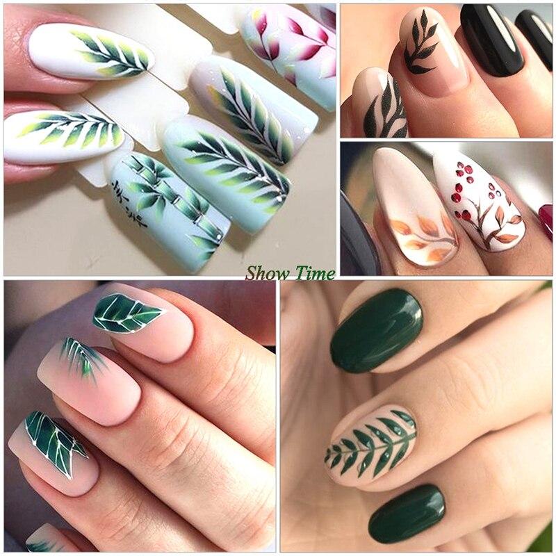 68Pcs/Set Floral Flower Leopard Eye Butterfly Rainbow Nail Art Decoration Water Transfer Sticker Decals Nail Accessories