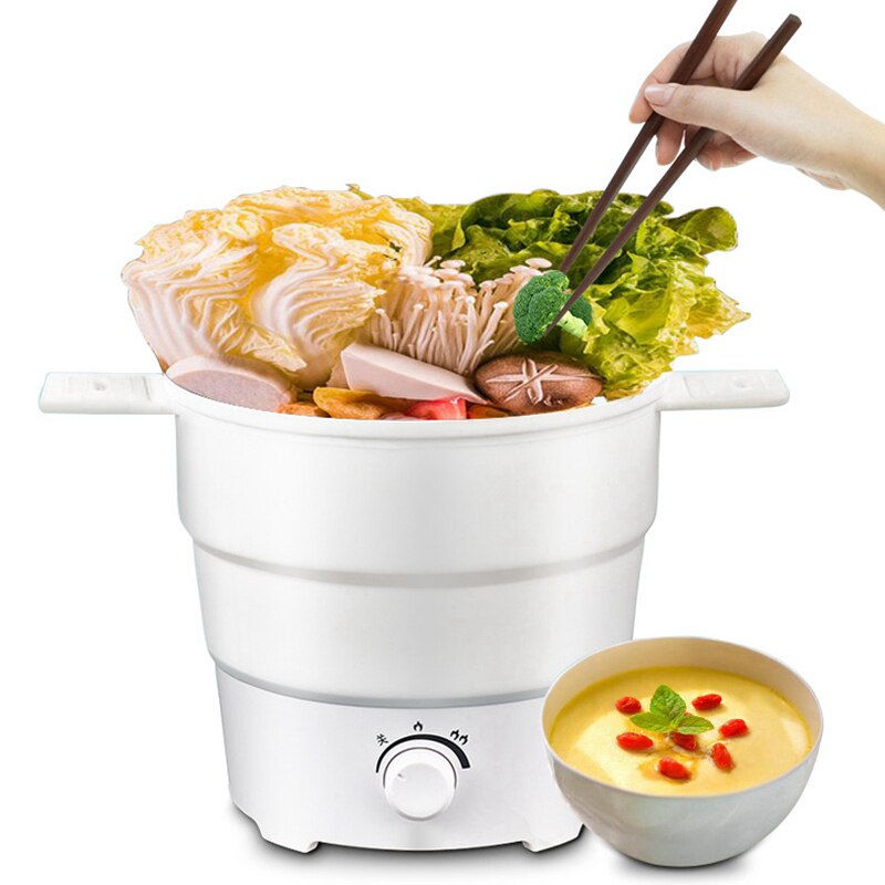 Electric Kettle Foldable cooking pot Portable Travel Camping Water Boiler hot pot soup noodles cooking Appliance Safety Silicone