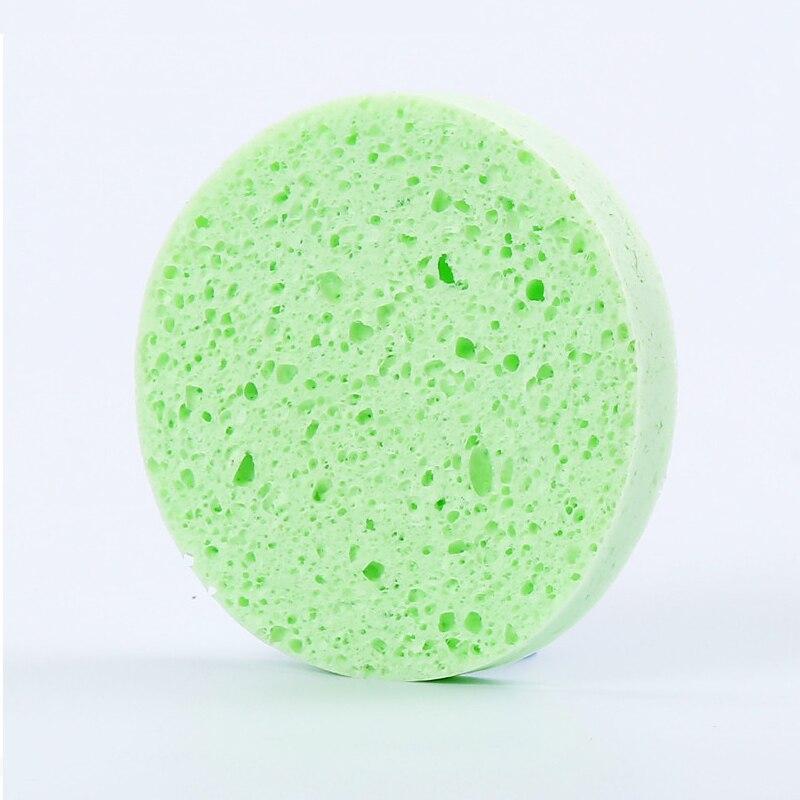 Face Round Makeup Remover Tools Natural Wood Pulp Sponge Cellulose Compress Cosmetic Puff Facial Washing Sponge