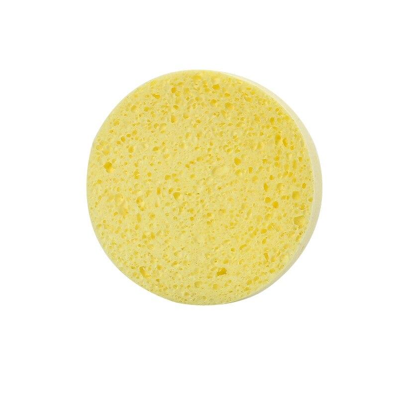 Face Round Makeup Remover Tools Natural Wood Pulp Sponge Cellulose Compress Cosmetic Puff Facial Washing Sponge