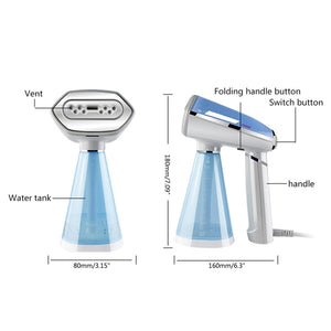 Folding Handheld Ironing Machine 1600W Mini Garment Clothes Steamer Household Travel Portable Electric Iron