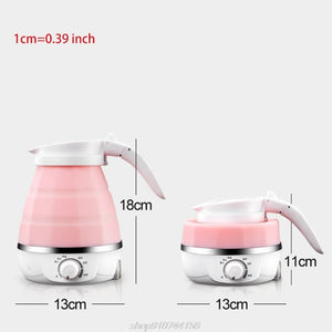 Portable Folding Electric Kettle 220V 850W Automatic Fast Boiling Kettle High Power Tea Bottle Safety Appliance M25 21 Dropship